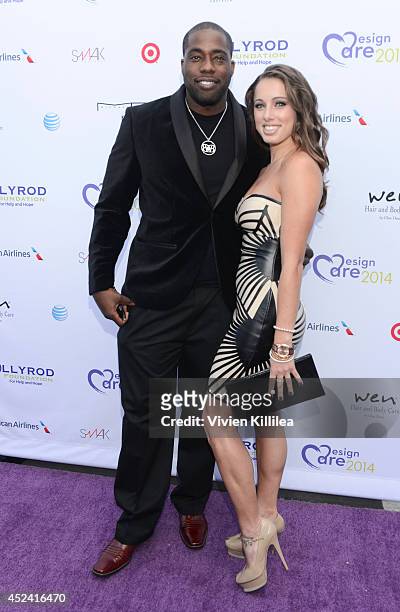 Brian Banks and Emmy Marino attend 16th Annual DesignCare To Benefit The HollyRod Foundation at The Lot Studios on July 19, 2014 in Los Angeles,...