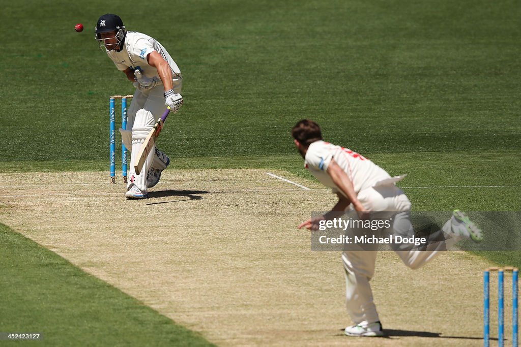 Sheffield Shield - Bushrangers v Redbacks: Day 1