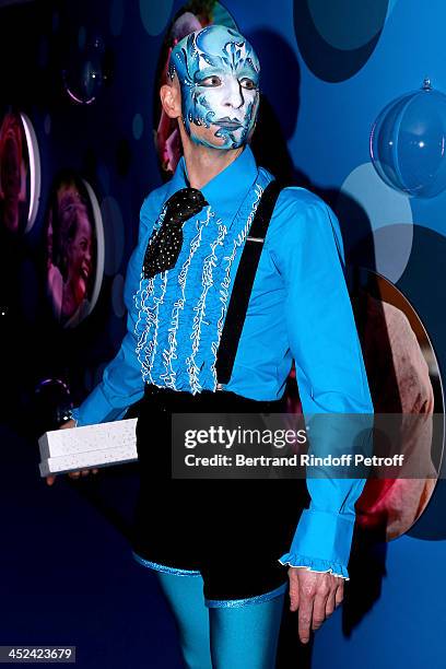 Actor of the Cirque whyle the 'One Drop' Gala, held at Cirque du Soleil on November 28, 2013 in Paris, France.