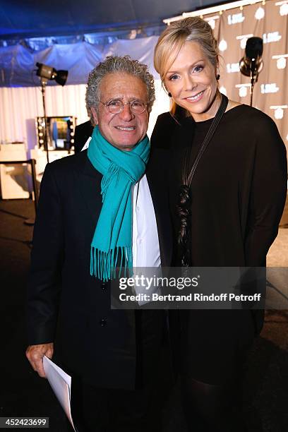 One Drop France Laurent Dassault and CEO One Drop Catherine B. Bachand attend the 'One Drop' Gala, held at Cirque du Soleil on November 28, 2013 in...