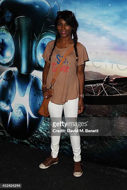 Sinitta attends a special screening of "Earth To Echo" at The May Fair Hotel on July 20, 2014 in London, England.