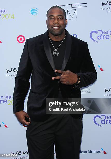 Player Brian Banks attends The HollyRod Foundation's 16th Annual DesignCare at The Lot Studios on July 19, 2014 in Los Angeles, California.