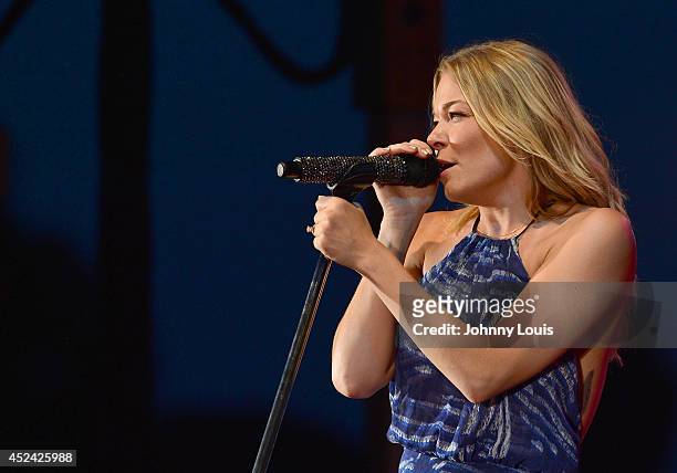 LeAnn Rimes performs at Mardi Gras Casino on July 19, 2014 in Hallandale, Florida.