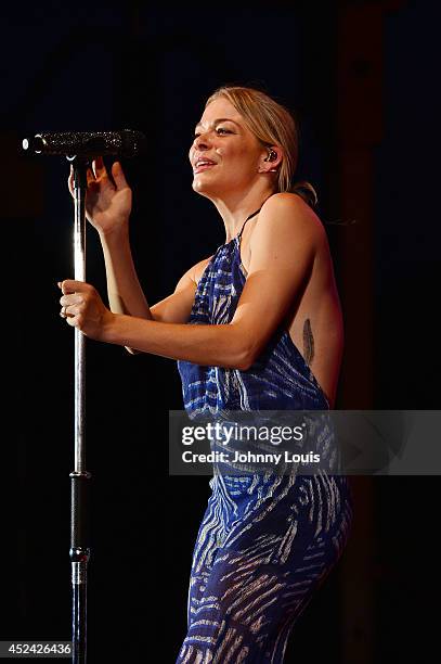 LeAnn Rimes performs at Mardi Gras Casino on July 19, 2014 in Hallandale, Florida.