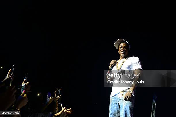 Lil Boosie performs at James L Knight Center on July 19, 2014 in Hallandale, Florida.