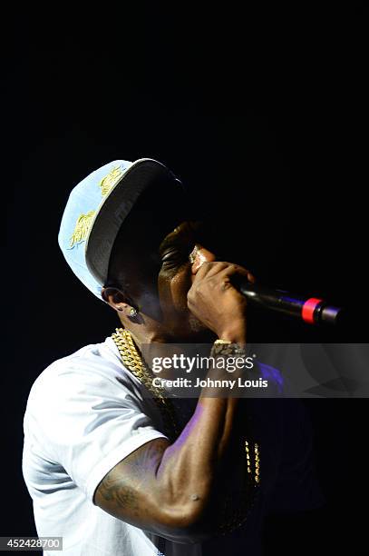 Lil Boosie performs at James L Knight Center on July 19, 2014 in Hallandale, Florida.