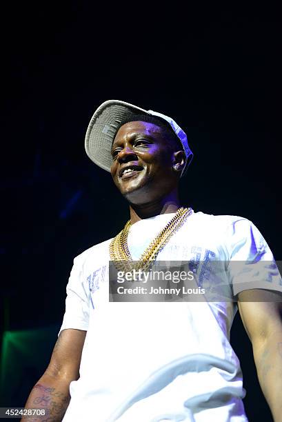Lil Boosie performs at James L Knight Center on July 19, 2014 in Hallandale, Florida.