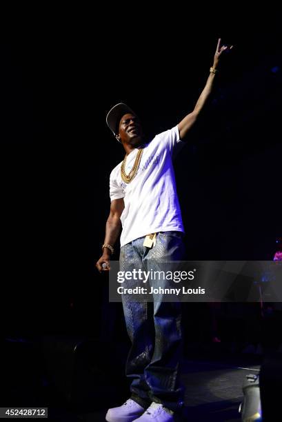 Lil Boosie performs at James L Knight Center on July 19, 2014 in Hallandale, Florida.