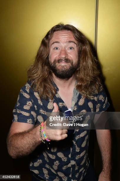 Justin Lee Collins attends a special screening of "Earth To Echo" at The Mayfair Hotel on July 20, 2014 in London, England.