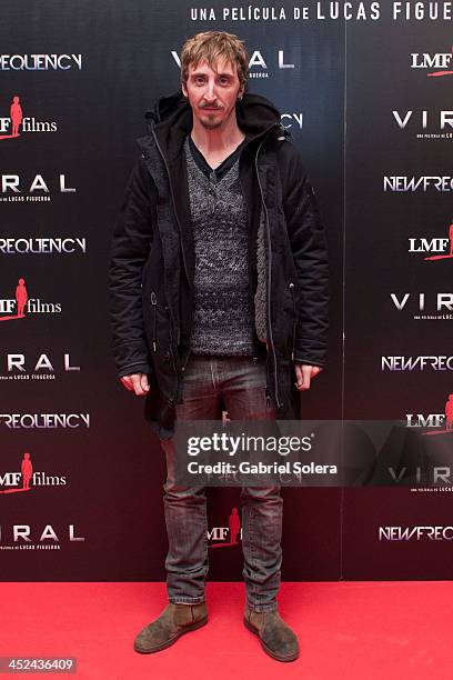 Ivan Massague attends 'Viral' Madrid Premiere at Capitol cinema on November 28, 2013 in Madrid, Spain.