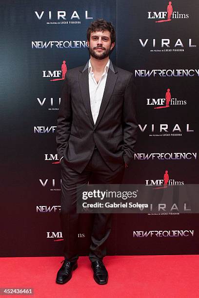 Juan Blanco attends 'Viral' Madrid Premiere at Capitol cinema on November 28, 2013 in Madrid, Spain.