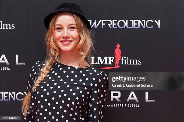 Charlotte Vega attends 'Viral' Madrid Premiere at Capitol cinema on November 28, 2013 in Madrid, Spain.