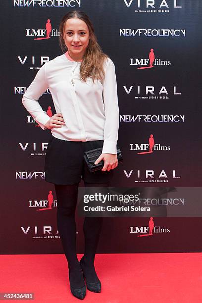 Blanca Pares attends 'Viral' Madrid Premiere at Capitol cinema on November 28, 2013 in Madrid, Spain.