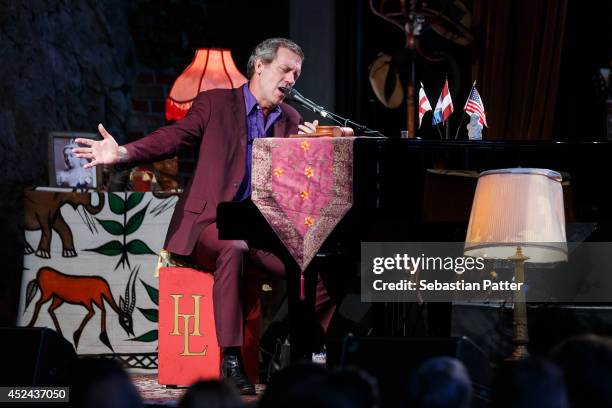 Hugh Laurie performs live on stage on July 20, 2014 in Graz, Austria.