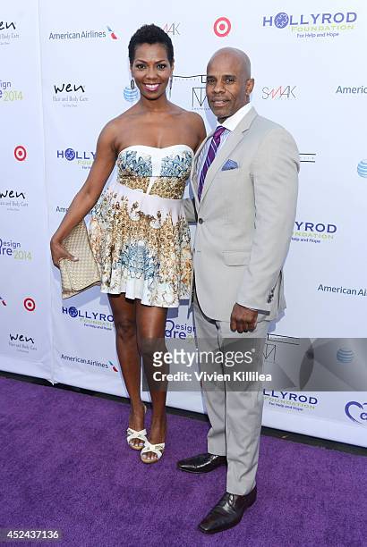 Vanessa Williams and Ted Bunch attend 16th Annual DesignCare To Benefit The HollyRod Foundation at The Lot Studios on July 19, 2014 in Los Angeles,...