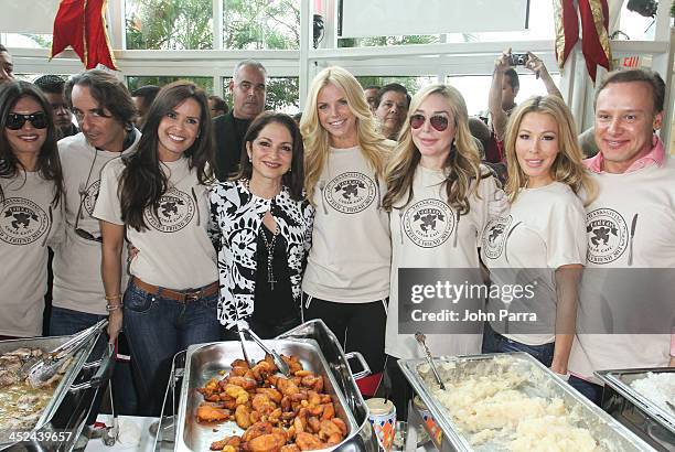 Frederic Marq, Adriana De Moura, Karent Sierra, Gloria Estefan, Emilio Estefan, Alexia Echevarria, Marysol Patton, Lisa Hochstein and Lenny Hochstein...