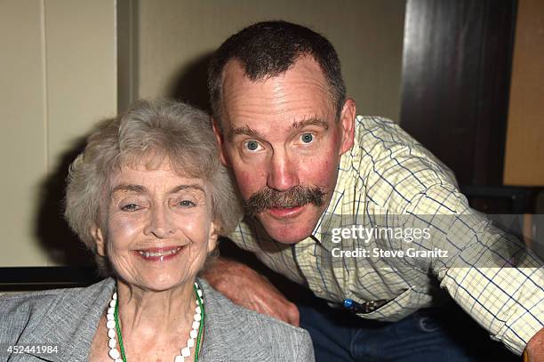 Diana Sowle and Peter Ostrum Poses at The Hollywood Show - Day 2 at Westin Los Angeles Airport on July 20, 2014 in Los Angeles, California.