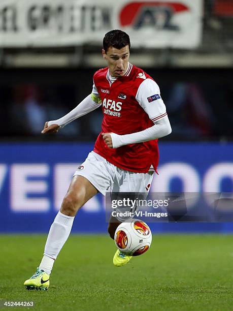 Maarten Martens of AZ during the Europa League match between AZ Alkmaar and Maccabi Haifa on November 28, 2013 in Alkmaar, The Netherlands.