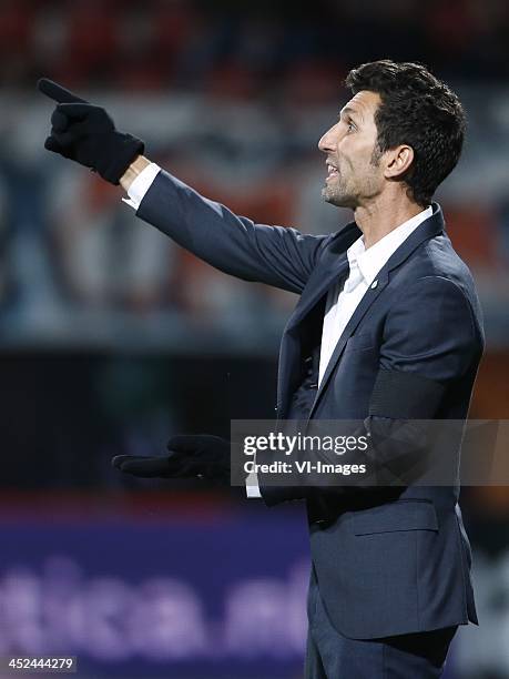 Coach Benado Arik of Maccabi Haif during the Europa League match between AZ Alkmaar and Maccabi Haifa on November 28, 2013 in Alkmaar, The...