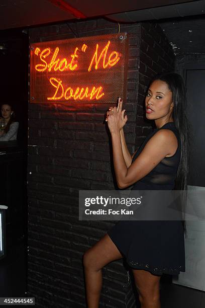 Brown attends The VV Brown Show Case Hosted By Paco Rabanne Excess Diary Perfume at the Tiitty Twister Club on November 28, 2013 in Paris, France.