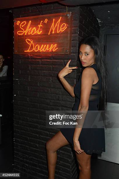 Brown attends The VV Brown Show Case Hosted By Paco Rabanne Excess Diary Perfume at the Tiitty Twister Club on November 28, 2013 in Paris, France.