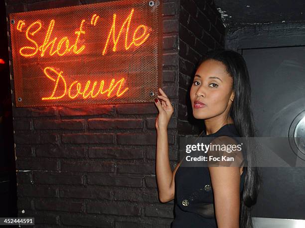 Brown attends The VV Brown Show Case Hosted By Paco Rabanne Excess Diary Perfume at the Tiitty Twister Club on November 28, 2013 in Paris, France.