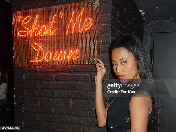 Brown attends The VV Brown Show Case Hosted By Paco Rabanne Excess Diary Perfume at the Tiitty Twister Club on November 28, 2013 in Paris, France.