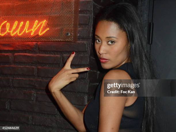 Brown attends The VV Brown Show Case Hosted By Paco Rabanne Excess Diary Perfume at the Tiitty Twister Club on November 28, 2013 in Paris, France.