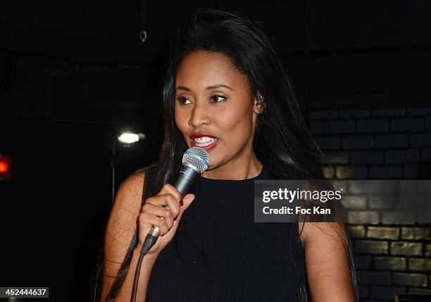 Brown performs during The VV Brown Show Case Hosted By Paco Rabanne Excess Diary Perfume at the Tiitty Twister Club on November 28, 2013 in Paris,...