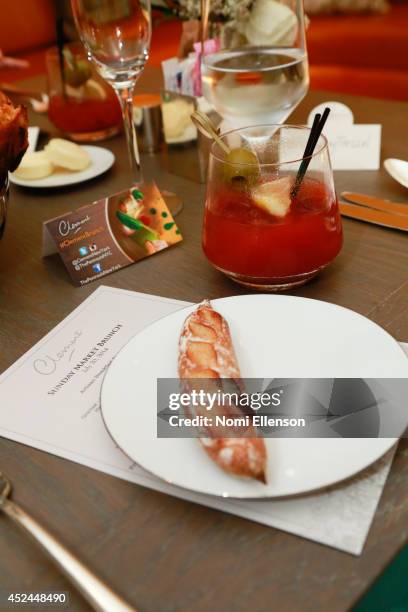 General view of atmosphere at Natalie Zfat's Brunch at Clement Restaurant in the Peninsula Hotel on July 20, 2014 in New York City.