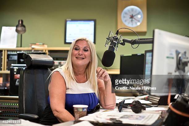 Broadcaster Vanessa Feltz is photographed for Event magazine in London, England.