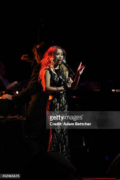 Jessica Sanchez performs during the 2014 Starkey Hearing Foundation So The World May Hear Gala at the St. Paul RiverCentre on July 20, 2014 in St....