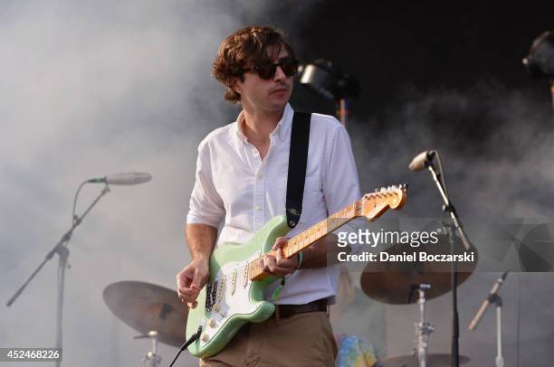 Martin Courtney of Real Estate performs during Pitchfork Music Festival at Union Park on July 20, 2014 in Chicago, Illinois.