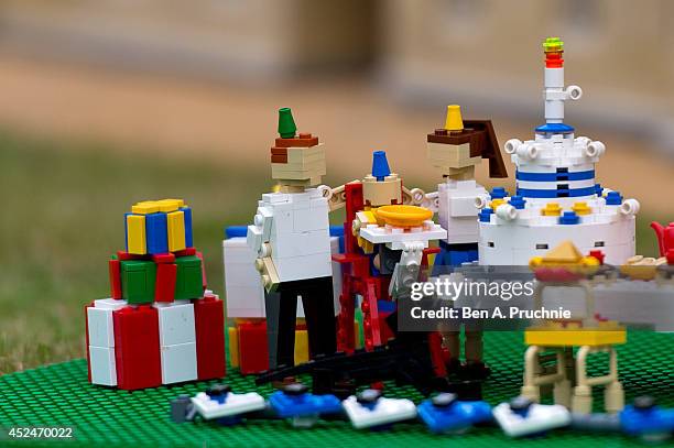 Legoland Windsor host a 1st birthday party for Prince George of Cambridge at LEGOLAND Windsor on July 21, 2014 in Windsor, England.