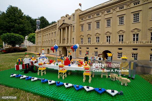 Legoland Windsor host a 1st birthday party for Prince George of Cambridge at LEGOLAND Windsor on July 21, 2014 in Windsor, England.