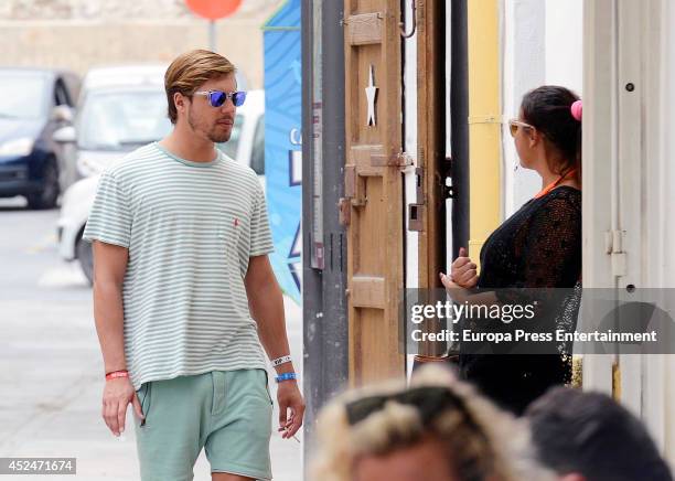 Cristiano Ronaldo's sister Katia Aveiro and Abraham Garcia are seen on July 2, 2014 in Ibiza, Spain.