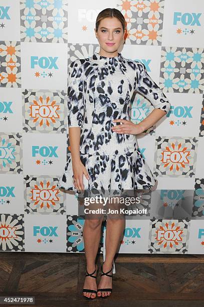 Actress Zoe Levin arrives at the FOX All-Star Party 2014 Television Critics Association Summer Press Tour at Soho House on July 20, 2014 in West...