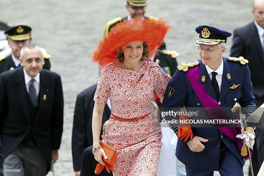 BELGIUM-ROYALS-NATIONAL-DAY-TE-DEUM