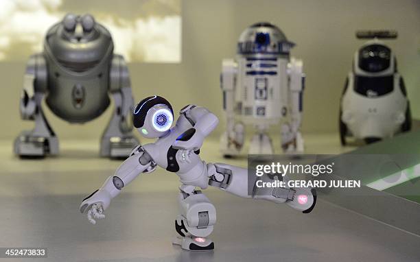 Picture taken on November 28, 2013 shows "NAO" a programmable humanoid robot developed by French robotics company Aldebaran Robotics at "The Robot...