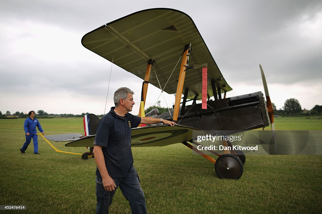 Historic World War I Aircraft Are Displayed At The Shuttleworth Collection