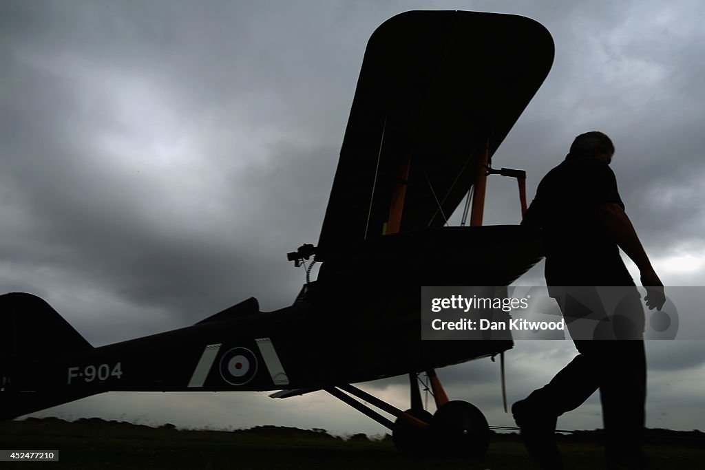 Historic World War I Aircraft Are Displayed At The Shuttleworth Collection