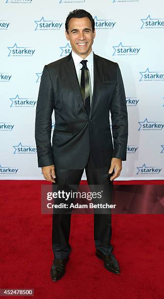 Adrian Paul walks the red carpet at the 2014 Starkey Hearing Foundation So The World May Hear Gala at the St. Paul RiverCentre on July 20, 2014 in...
