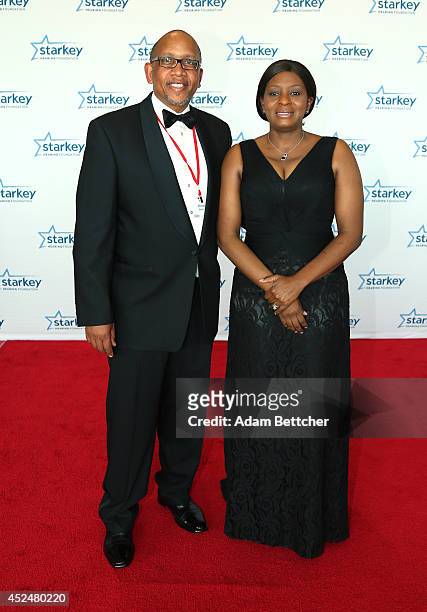 Prince Seeiso walks the red carpet at the 2014 Starkey Hearing Foundation So The World May Hear Gala at the St. Paul RiverCentre on July 20, 2014 in...