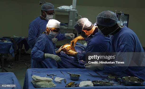 Baby Roona 40 Baby Roona Begum Baby With Hydrocephalus Disease Stock Photos, High ...