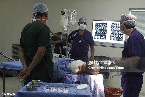 Baby Roona 40 Baby Roona Begum Baby With Hydrocephalus Disease Stock Photos, High ...