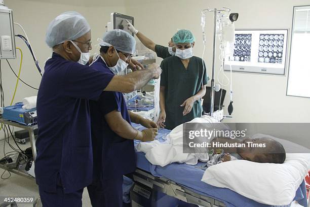 Baby Roona 40 Baby Roona Begum Baby With Hydrocephalus Disease Stock Photos, High ...