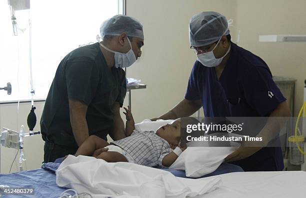 Baby Roona 40 Baby Roona Begum Baby With Hydrocephalus Disease Stock Photos, High ...