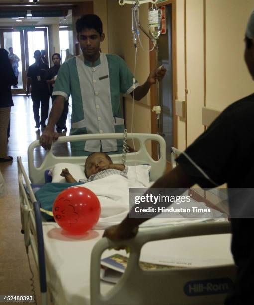 Baby Roona 40 Baby Roona Begum Baby With Hydrocephalus Disease Stock Photos, High ...