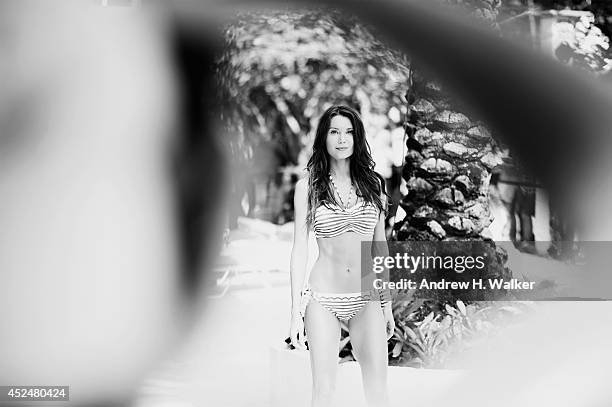An alternative view of Profile & Blush By Gottex show at the Mercedes-Benz Fashion Week Swim 2015 at The Raleigh on July 20, 2014 in Miami Beach,...