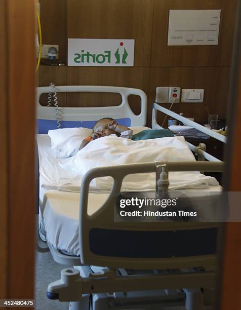 Baby Roona 40 Baby Roona Begum Baby With Hydrocephalus Disease Stock Photos, High ...